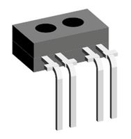 VISHAY TCRT1010 Reflective Photo Interrupter, Phototransistor, Through Hole, 4 mm, 50 mA, 5 Vr, 1.25 Vf