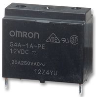 ARATAS G4A-1A-PE DC12 General Purpose Relay, G4A Series, Power, Non Latching, SPST-NO, 12 VDC, 23 A