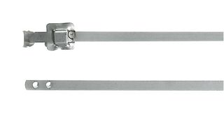 HELLERMANNTYTON 111-94080 MLT8SS5-SS316L-ML Cable Tie, Stainless Steel, Natural, 230 mm, 5 mm, 60 mm, 420 N