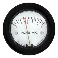 DWYER 2-5000-3KPA Differential Pressure Gauge, 3 kPa, ±5% Accuracy, -6.67 °C to 48.9 °C