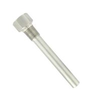 DWYER TE-TNS-N124N-12 Thermowell, Machined, Straight Shank, 1/2" NPT / 3/4" NPT, 304.8mm Insertion Length, 3700psi, 304 SS