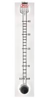 DWYER VFB-86-EC Liquid Flowmeter, 0.6 to 5 GPM (US), 150 psi, 3% Accuracy, 1/8" FNPT, Visi-Float VFB Series