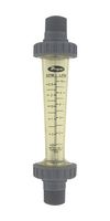DWYER LFMB-06-A2 Polycarbonate Flowmeter, 0.5 to 5 GPM, 87 psi, 5% Accuracy, 1/2" MNPT, LFM Series
