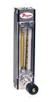DWYER VA12417 Flowmeter, 13.4 SCFH, 200 psi, 2% Accuracy, 1/8" FNPT, Stainless Steel, VA Series