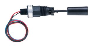 DWYER L8 Liquid Level Switch, PPS, SPDT, 150 PSI, 1/2" MNPT Conduit, 1" MNPT Process, 18" AWG Cable, 100°C