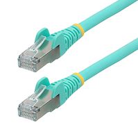 STARTECH NLAQ-50C-CAT6A-PATCH Ethernet Cable, 50cm CAT6a Ethernet Cable LSZH, 10 GbE Snagless 100W PoE SFTP Network Cord