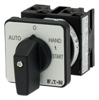 EATON MOELLER T0-2-15907/E Rotary Switch, Changeover, 4 Position, 2 Pole, 45 °, 20 A, 690 V, T0 Series