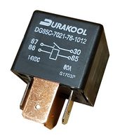 DURAKOOL DG85C-7021-96-1024-M1DR Automotive Relay, Metal Bracket, 24 VDC, 80 A, SPST-NO, Plug In, Quick Connect, DG85 Series