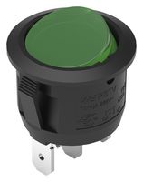 WURTH ELEKTRONIK 471NS04268840 Rocker Switch, On-Off, SPST-NO, Illuminated, Panel, Snap-In, Transparent Green, WS-RSTV Series