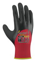 UCI G/HANTEX-H2N/RD/09 Thermal Gloves, PET (Polyester), Knit Wrist, Black, Red, Hantex H2N+ Series, L