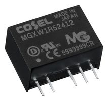 COSEL MGXW1R52412 Isolated Through Hole DC/DC Converter, ITE, SIP, 10:1, 1.56 W, 2 Output, 12 V