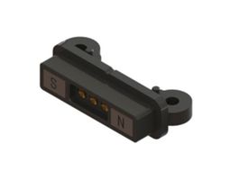 EDAC 686F0321250124E Magnetic Connector, 3 Contacts, Receptacle, Right Angle, 2 mm, 2 A, Black