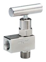 NOSHOK 151-MFAS Needle Valve, 1/8" NPT, Male/Female Angled Thread, 6000 psi, 150 Series
