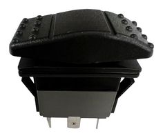 MULTICOMP PRO MPX5-174ANN-NABB-1NN-S Rocker Switch, IP67, On-Off-(On), SPDT, Non Illuminated, Panel, Snap-In, Black