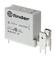 FINDER 45.71.7.012.1310 Power Relay, Miniature, SPST-NO, 12 VDC, 16 A, 45 Series, Through Hole, DC Sensitive