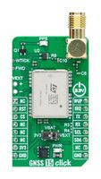 MIKROELEKTRONIKA MIKROE-5987 GNSS 15 Click Add-On Board, TESEO-VIC3DA, GNSS Dead-Reckoning Module, I2C, UART, 3.3V