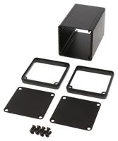 HAMMOND 1455CS801BK Metal Enclosure, w/Metal End Panel, Small, Aluminium, 54 mm, 54 mm, 80 mm