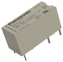 PANASONIC DE1AL23D Power Relay, SPST-NO, 3 VDC, 10 A, DE Series, Through Hole, Latching Dual Coil