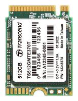 TRANSCEND TS512GMTE370T SSD, Internal, M.2 2230, PCIe Gen 3 x 4, NVMe, 512 GB, 3D NAND