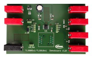 INFINEON TLS810B1EJV50BOARDTOBO1 Demonstration Board, TLS810B1EJV50, 5V/0.1A Out, Low Dropout Linear Regulator