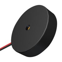 PUI AUDIO AT-1750-TFL-LW95-R Transducer, 80 dBA, 5 kHz, Wire Leads, External, 0.011 µF
