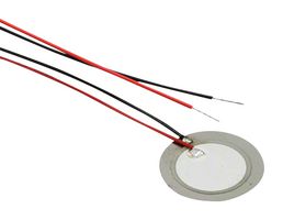 PUI AUDIO AB2040S-LW100-R Piezo Element, Bender, 4 kHz, 0.022 µF, 20 mm Diameter, 0.22 mm Height, 350 ohm