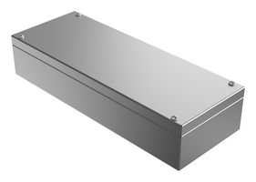 ROSE 37401508 Metal Enclosure, w/Mounting Hole, Industrial, Stainless Steel, 400 mm, 150 mm, 81 mm, IP66