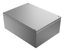 ROSE 37403016 Metal Enclosure, w/Mounting Hole, Industrial, Stainless Steel, 400 mm, 300 mm, 161 mm, IP66