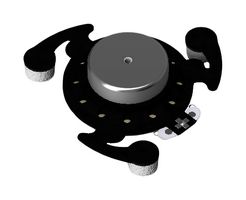 PUI AUDIO ASX08804-TP-R Exciter, 10.5kHz to 80Hz, 4 ohm, 106dBA, 20W, Round, SMD
