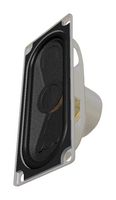 PUI AUDIO AS07004PO-WR-R Speaker, 20kHz to 100Hz, 4 ohm, 86dBA, 5W, Oval with Rectangular Frame, Panel Mount