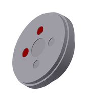 PUI AUDIO AS01008MR-2-R Speaker, 20kHz to 960Hz, 8 ohm, 86dBA, 500mW, Round, Bare Mount