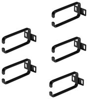 STARTECH CMHOOK1UN5PK Cable Organiser, 5-Pack 1U Vertical Cable Management D-Ring Hooks, Cable Manager/Organizer/Guide