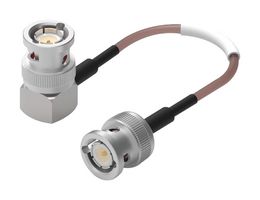 WURTH ELEKTRONIK 65509910330501 RF / Coaxial Cable Assembly, 12 ", 304.8 mm, RG174/U, BNC Right Angled Plug, BNC Straight Plug