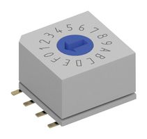 WURTH ELEKTRONIK 428511310811 Rotary Coded Switch, IP67, WS-ROSV Series, Surface Mount, 10 Position, 42 VDC, Decimal Complement