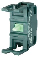 EAO 46-311.1Z10 Contact Block, SPST-NO, Screw, 1 Pole, 10 A, 24 V, EAO 46 Series Selector Switches