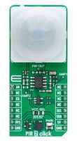 MIKROELEKTRONIKA MIKROE-6052 Add-On Board, PIR 2 Click, ZSLM323511, Differential Pyroelectric Sensor, Analogue, I2C, 3.3V/5V in