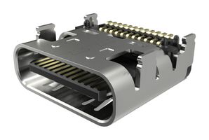 AMPHENOL COMMUNICATIONS SOLUTIONS 10163749-00012LF USB Connector, USB Type C, USB 3.2, Receptacle, 24 Ways, Surface Mount, Through Hole Mount