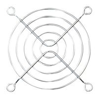 HIGHLAND HIG-W80 Fan Finger Guard, Steel - Wire Form, 80mm Axial Fans, 71.5 mm, Bright Nickel Chrome
