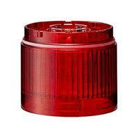PATLITE LR6-E-R LED Unit, Red, 24VDC, IP65, NEMA 4X, NEMA 13, 50mm H, 60mm Lens, LR Series