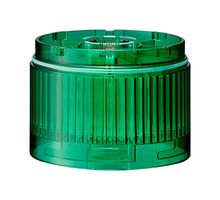 PATLITE LR7-E-G LED Unit, Green, 24VDC, IP65, NEMA 4X, NEMA 13, 50mm H, 70mm Lens, LR Series