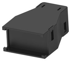 TE CONNECTIVITY 1986185-1 Connector Accessory, Black, Shield & Strain Relief, AMP Dynamic D-5200 Series Receptacle Housings