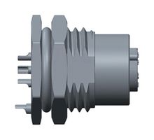 AMPHENOL LTW MSAP-04PFFS-SF8002 Sensor Connector, M Series, M12, Female, 4 Positions, Solder Socket, Straight Panel Mount