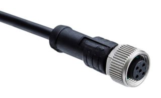 AMPHENOL LTW M12A-03BFFM-SL8D01 Sensor Cable, M12 Receptacle, Free End, 3 Positions, 1 m, 3.3 ft, M Series