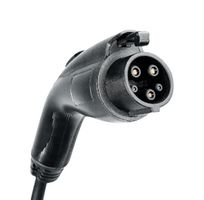 ITT CANNON ACS3T10482BK076A2C1 EV Charging Cable, IEC 62196 Type 1/SAE J1772 Connector Plug to Free End, 48A, 220V, 2 Phase, 7.6m