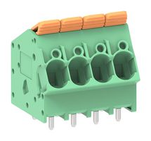 MOLEX 221391-0004 Wire-To-Board Terminal Block, 7.5 mm, 4 Ways, 24 AWG, 8 AWG, 3.73 mm², Push In Lock