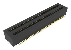 AMPHENOL COMMUNICATIONS SOLUTIONS 10165431-108000LF Mezzanine Connector, Receptacle, 0.5 mm, 2 Rows, 80 Contacts, Surface Mount, Phosphor Bronze