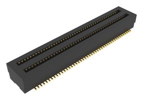 AMPHENOL COMMUNICATIONS SOLUTIONS 10165431-109000LF Mezzanine Connector, Receptacle, 0.5 mm, 2 Rows, 90 Contacts, Surface Mount, Phosphor Bronze