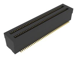 AMPHENOL COMMUNICATIONS SOLUTIONS 10165431-408000LF Mezzanine Connector, Receptacle, 0.5 mm, 2 Rows, 80 Contacts, Surface Mount, Phosphor Bronze