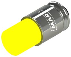 MARL 205-521-22-38 LED Replacement Lamp, Midget Groove / S5.7s, Yellow, T-1 3/4 (5mm), 500 mW, 590 nm, 4.5 cd