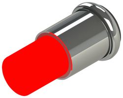 MARL 206-501-23-38 LED Replacement Lamp, Midget Flange, Red, T-1 3/4 (5mm), 500 mW, 625 nm, 346 mcd